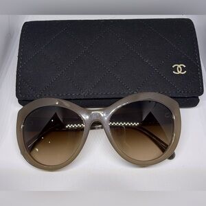 Chanel Beige Lace Sunglasses Ch 5294
